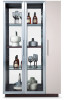 Union Modern Brown Oak w/ Grey Gloss Wine Cabinet / VGWCB530