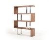 Modrest Maze Modern Walnut Bookcase / VGBBMD105-WAL