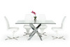 Modrest Pyrite Modern Rectangular Glass Dining Table / VGEWF2133EA