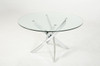 Modrest Pyrite Modern Round Glass Dining Table / VGEWF2133AA