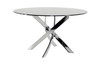 Modrest Pyrite Modern Round Glass Dining Table / VGEWF2133AA