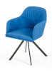 Modrest Synergy Mid-Century Blue Fabric Dining Arm Chair / VGEUMC-8112CH-A-BLU