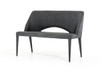 Modrest Williamette Mid-Century Dark Grey Fabric Bench / VGEUMC-8081CH