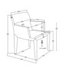 Modrest Medford Mid-Century Grey Fabric Dining Chair / VGEUMC-8219CH-A