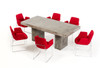 Modrest Saber Modern Concrete Dining Table / VGGR640590