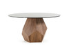 Modrest Rackham Mid-Century Walnut Round Dining Table / VGBBMI1501