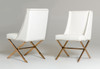 Modrest Alexia - Modern White + Rosegold Dining Chair / VGVCB8356-WHT