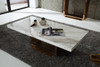 Modrest Kingsley Modern Marble & Rosegold Coffee Table / VGVCCT8933