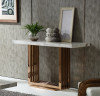 Modrest Kingsley Modern Marble & Rosegold Console Table / VGVCK8933