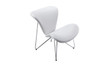 Modrest Decatur Mid-Century White Leatherette Accent Chair / VGOBTY105-WHT