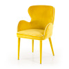Modrest Tigard Mid-Century Yellow Fabric Dining Chair / VGEUMC-8883CH-A-YEL