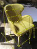 Modrest Tigard Mid-Century Yellow Fabric Dining Chair / VGEUMC-8883CH-A-YEL