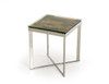 Modrest Santiago Modern Rectangular Wood Mosaic End Table / VGEWF1193-1AB