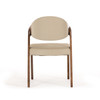 Modrest Arlo Mid-Century Beige & Walnut Dining Chair (Set of 2) / VGCSCH-1488-GRY