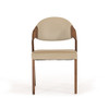 Modrest Arlo Mid-Century Beige & Walnut Dining Chair (Set of 2) / VGCSCH-1488-GRY