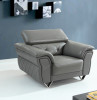 Divani Casa Perry Modern Grey Leather Sofa Set / VGBNS-9199-GRY
