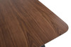 Modrest Laken Mid-Century Walnut & Black Dining Table / VGMAMIT-5119-DT