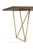 Modrest Marcia Mid-Century Tobacco & Antique Brass Dining Table / VGGU2857DT-A