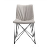 Naomi - Modern Grey Leatherette Dining Chair (Set of 2) / VGEWF3205AA-GRY