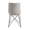 Naomi - Modern Grey Leatherette Dining Chair (Set of 2) / VGEWF3205AA-GRY