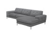 Divani Casa Forli - Modern Grey Fabric Right Facing Sectional Sofa / VGMB-1071B-GRY-RAF