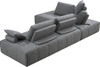 Divani Casa Edgar - Modern Grey Fabric Modular Sectional Sofa / VGMB-1765-GRY