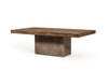 Modrest Renzo Modern Oak & Concrete Coffee Table / VGGR649245