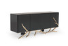 Modrest Legend Modern Black & Gold Buffet / VGVCG8111-BLK