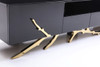 Modrest Legend Modern Black & Gold 79" TV Stand / VGVCTV8111-BLK