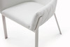 Modrest Robin Modern White Bonded Leather Dining Chair / VGVCB8366-WHT