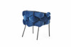 Modrest Debra Modern Blue Fabric Dining Chair / VGVCB202-BLU
