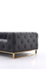 Divani Casa Willa - Modern Grey Fabric Left Facing Sectional Sofa / VG2T-Y-0687B-GRY