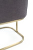 Modrest Yukon Modern Grey Fabric & Antique Brass Dining Chair / VGVCB8362-GRYBRS