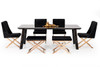 Modrest Chadwick Modern Ebony & Rosegold Dining Table / VGHB297T3-EBN