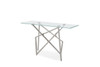 Modrest Hawkins Modern Glass & Stainless Steel Console Table / VGVCK129