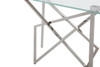 Modrest Hawkins Modern Glass & Stainless Steel Console Table / VGVCK129