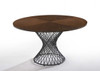 Modrest Theresa Modern Round Walnut & Black Table / VGMAMIT-5210