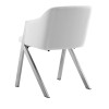 Modrest Darcy Modern White Leatherette Dining Chair (Set of 2) / VGEWF3202BF-WHT