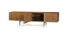 Modrest Bernard Mid-Century Modern Walnut & Gold Buffet / VGCSSB-17118