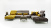 David Ferrari Display - Italian Modern Grey + Yellow Fabric Modular Sectional Sofa / VGFTDISPLAY