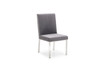 Modrest Reba Modern Grey Velvet & Stainless Steel Dining Chair (Set of 2) / VGVCB0258-GRYSTL