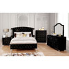 ALZIRE Queen Bed, Black / CM7150BK-Q-BED