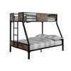 CLAPTON Twin/Full Bunk Bed / CM-BK029TF