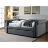 LEANNA Full Daybed w/ Trundle, Gray / CM1027GY-F-BED