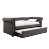 LEANNA Full Daybed w/ Trundle, Gray / CM1027GY-F-BED