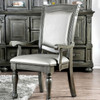 ALPENA Arm Chair (2/CTN), Gray / CM3350GY-AC-2PK
