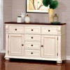 SABRINA Counter Ht. Table, Cherry & White / CM3199WC-PT-TABLE