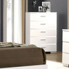 MALTE 5 Pc. Queen Bedroom Set w/ Chest / CM7049WH-Q-5PC-CHEST