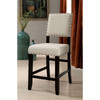 SANIA 7 Pc. Sq Counter Ht. Table Set w/ Wingback Chairs / CM3324BK-PT-54-7PC