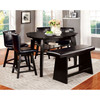 HURLEY 6 Pc. Counter Ht. Table Set w/ Bench / CM3433PT-6PC